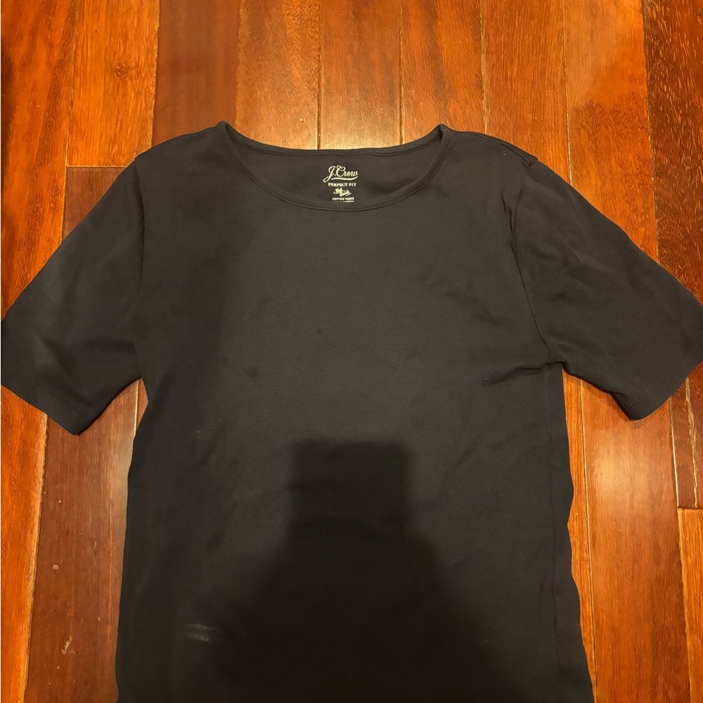 J. Crew Black Short Sleeve Tee